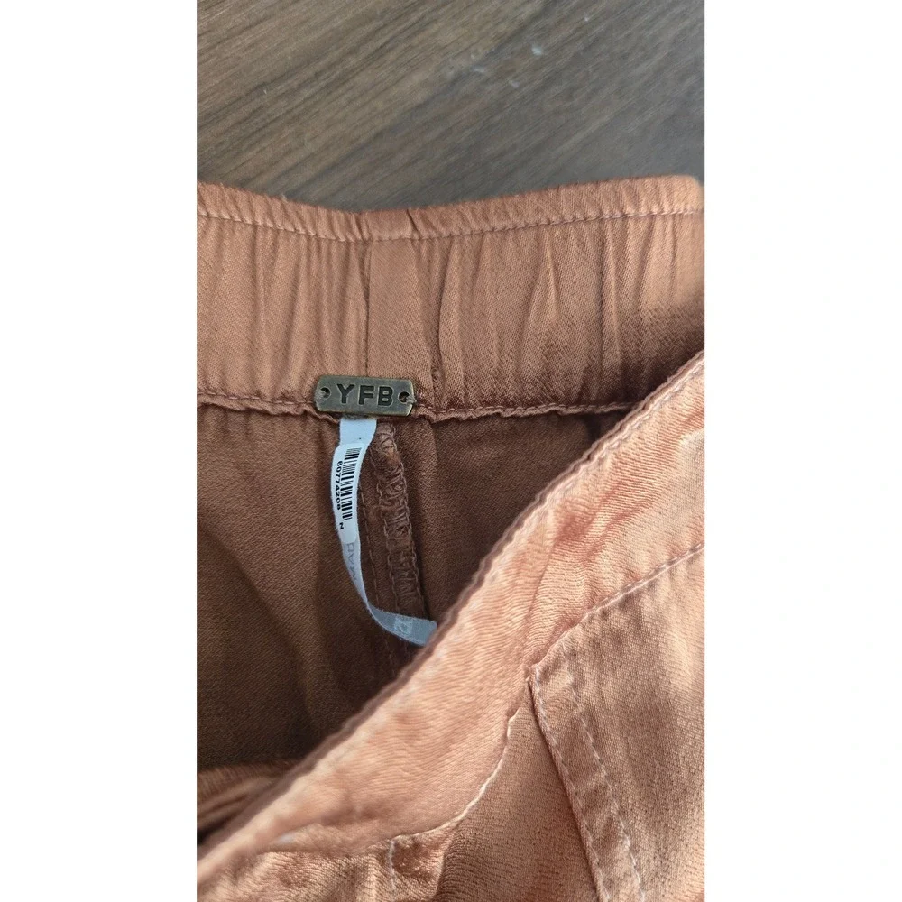YFB Young Fabulous‎ & Broke Copper Brown Jogger Pants XS Viscose Rayon Tapered